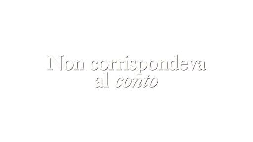 Non corrispondeva al conto