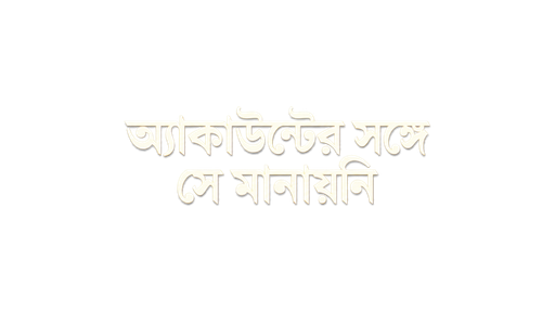 অ্যাকাউন্টের সঙ্গে সে মানায়নি
